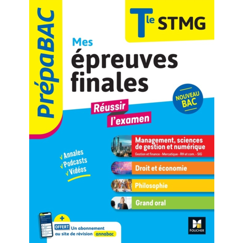 Parascolaire et dictionnaires - PREPABAC TERMINALE STMG_MES EPREUVES FINALES_FICHES ET ANNALES