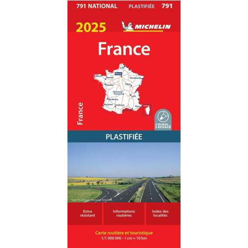 Guides / Cartes - CARTE NATIONALE FRANCE 2025 - PLASTIFIEE